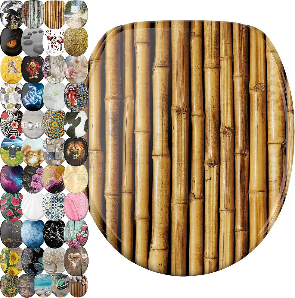Abattant de toilette Sanilo bambou et divers motifs