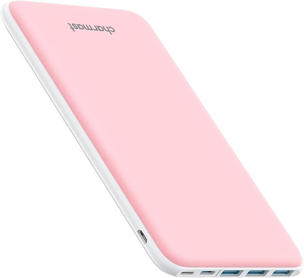 Batterie externe Charmast 26800mAh rose ultra-mince