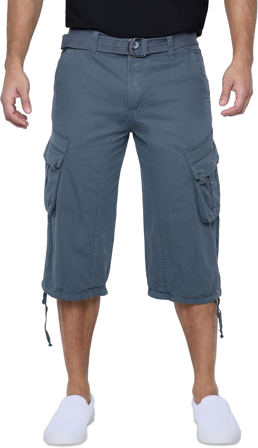 Thumbnail: Short cargo long à ceinture pour homme X RAY, longueur sous le genou, pantalon