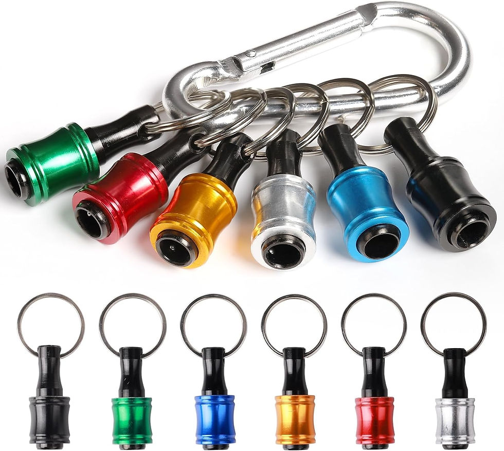 Porte-embouts hexagonaux colorés avec mousqueton