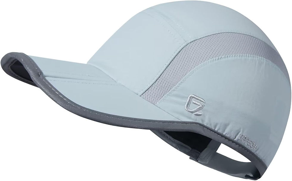 Miniature : Casquette pliable GADIEMKENSD gris clair avec bord réfléchissant