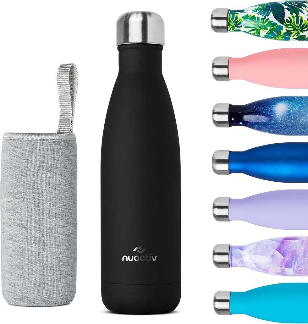Thumbnail: Bouteille isotherme Nuactiv noire avec housse et divers coloris