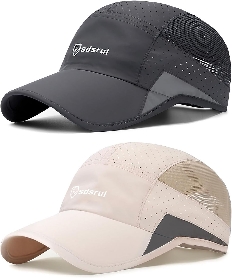 Casquette de baseball homme, lot de 2 respirantes
