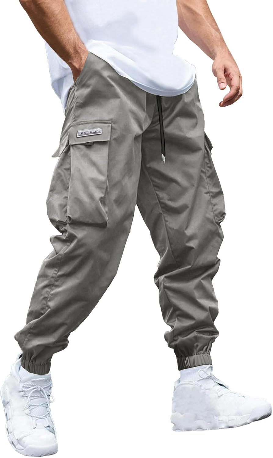 Miniature : Pantalon cargo de jogging JEMLDL gris pour homme