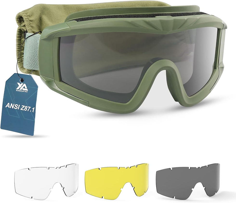 Lunettes tactiques Airsoft ANSI Z87.1 pour kits de survie