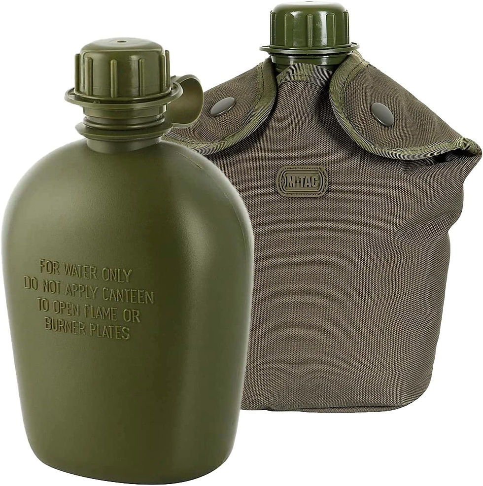 Thumbnail: Gourde tactique M-Tac 1L pour kits de survie avec housse.