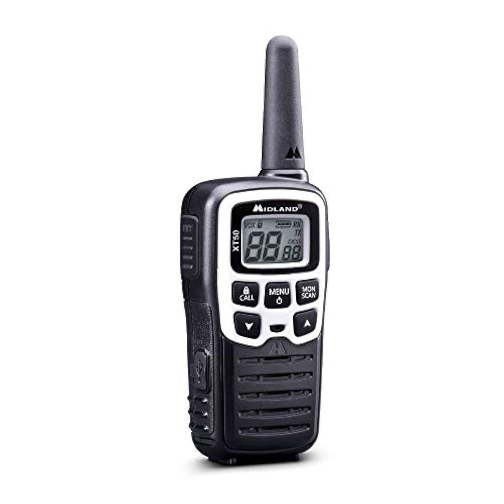 Thumbnail: Talkie-walkie Midland XT50 noir avec écran LCD affichant le canal 88.