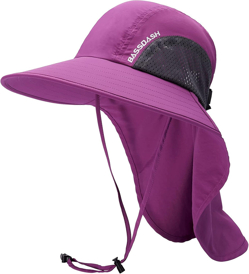 Thumbnail: Bassdash Chapeau de Soleil UPF 50+ à Large Bord en violet