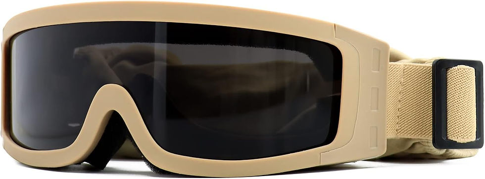 Thumbnail: Lunettes de protection, monture claire, écran foncé