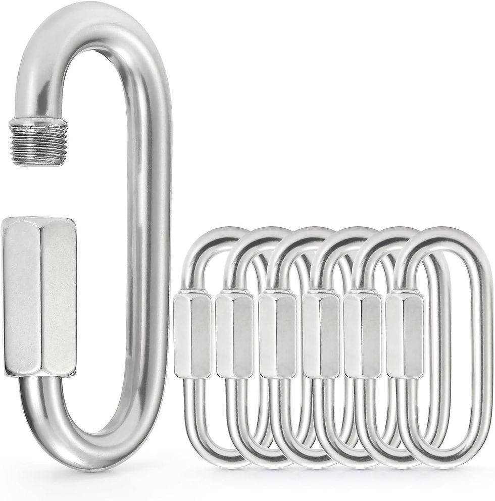 Maillons rapides en acier inoxydable pour kits de survie