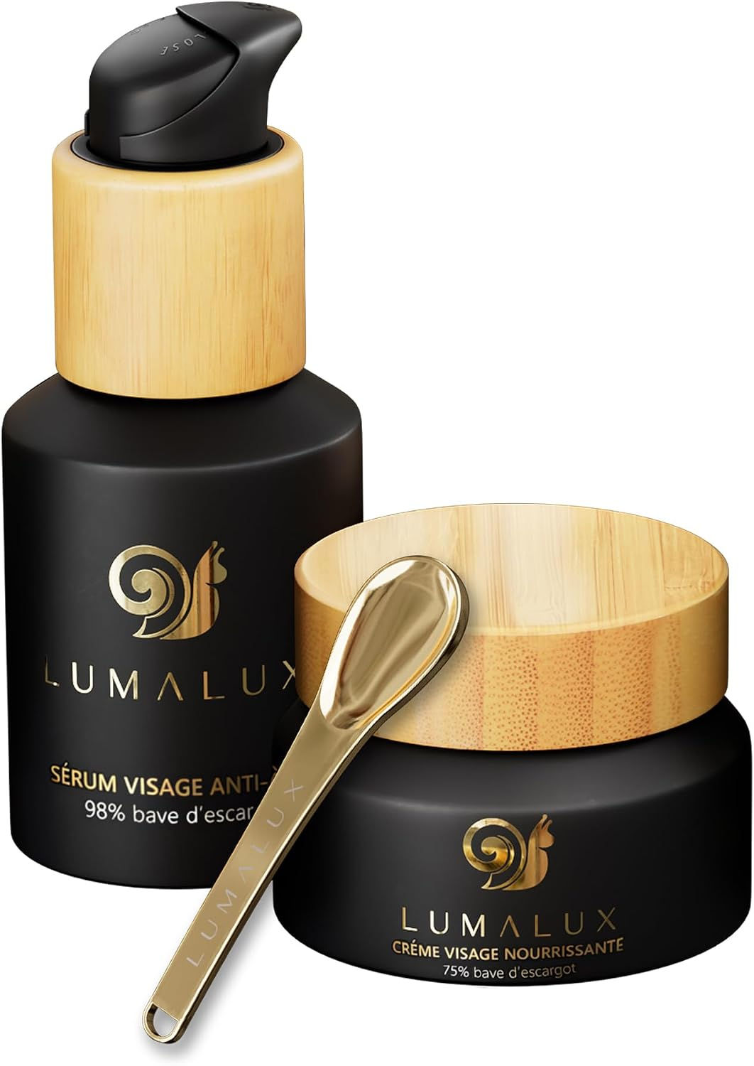 Combopack Lumalux : sérum et crème à la bave d'escargot