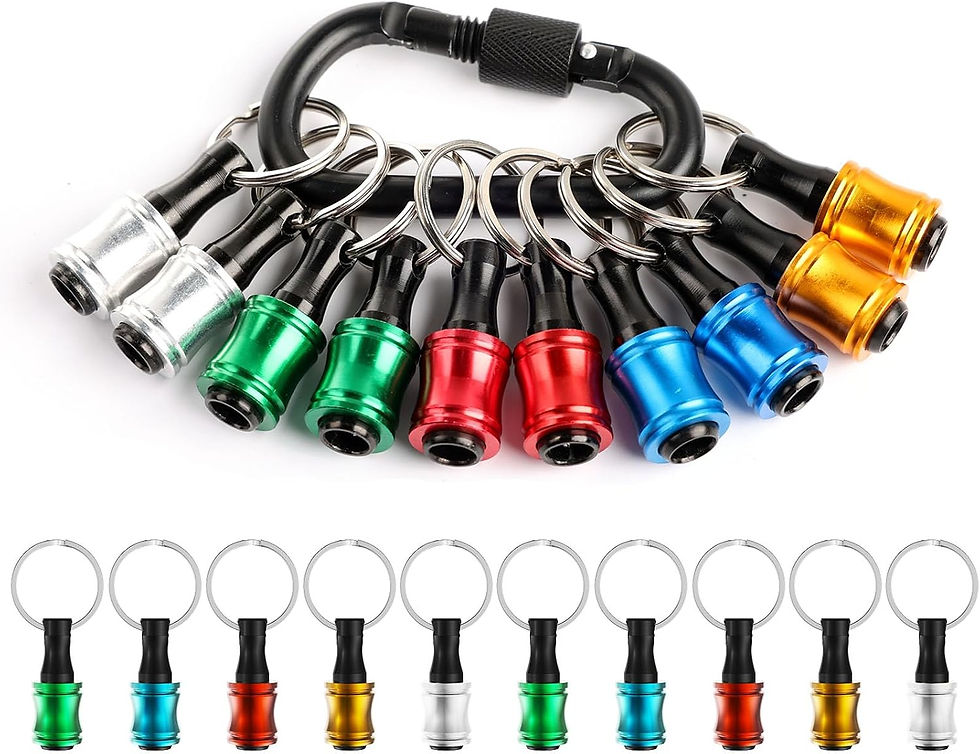 Ensemble de porte-clés mousquetons multicolores