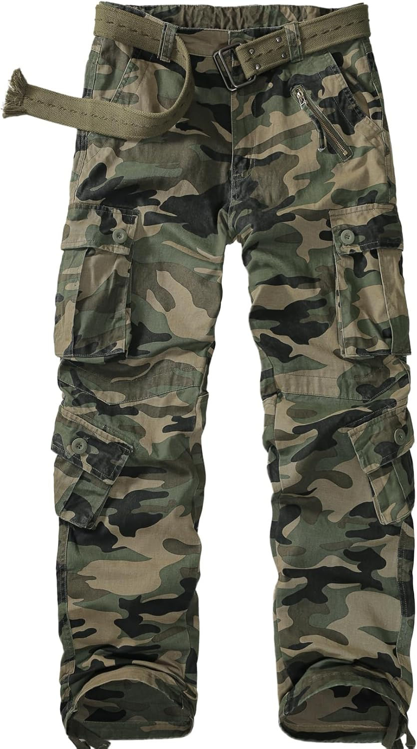 Thumbnail: Pantalon cargo homme camouflage tactique style BDU
