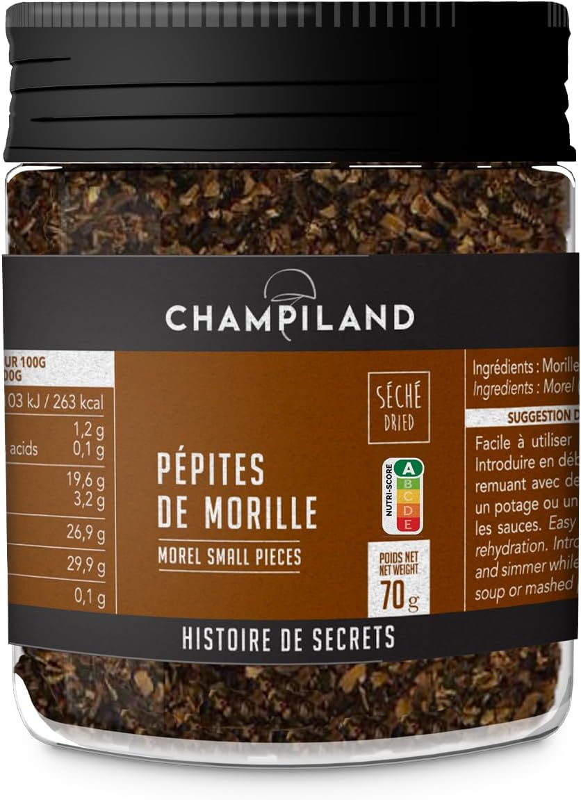 Thumbnail: Pot de pépites de morilles séchées Champiland, 70g