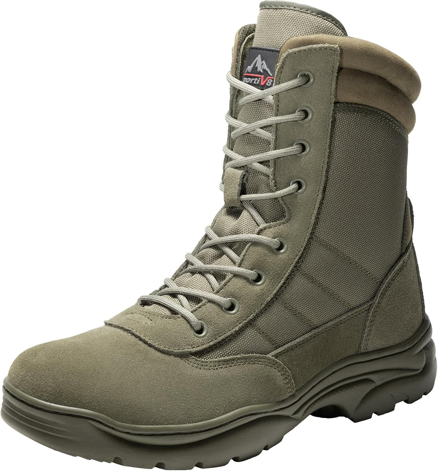 Botte militaire NORTIV 8 beige haute pour homme