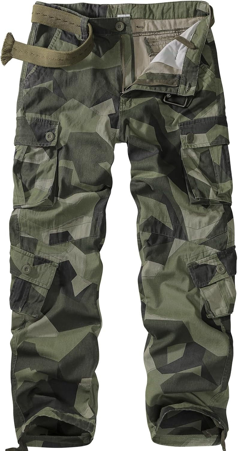 Miniature : Pantalon cargo homme camouflage tactique indéchirable