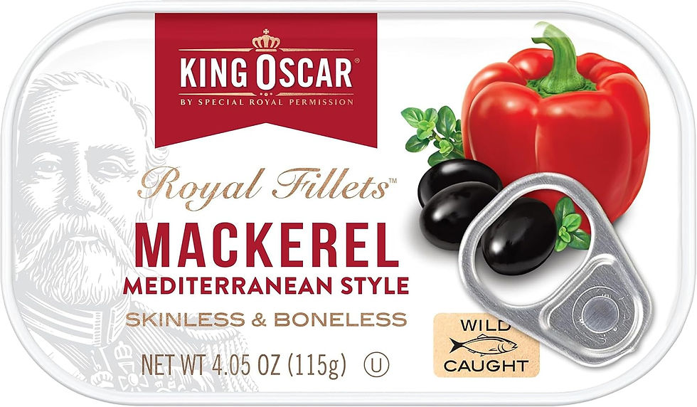 Thumbnail: Maquereau King Oscar style méditerranéen pour kits de survie