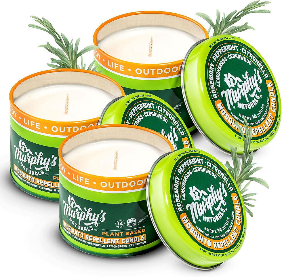 Miniature : Lot de bougies anti-moustiques Murphy's Naturals citronnelle.