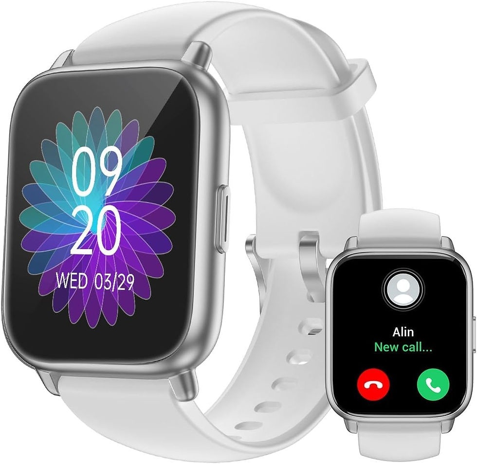 Miniature : Montre connectée RUIMEN blanche avec fonction appels Bluetooth.