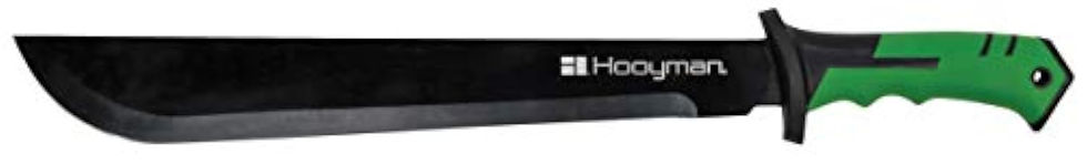 Thumbnail: Logo Hooyman sur le manche d'une machette Bush.