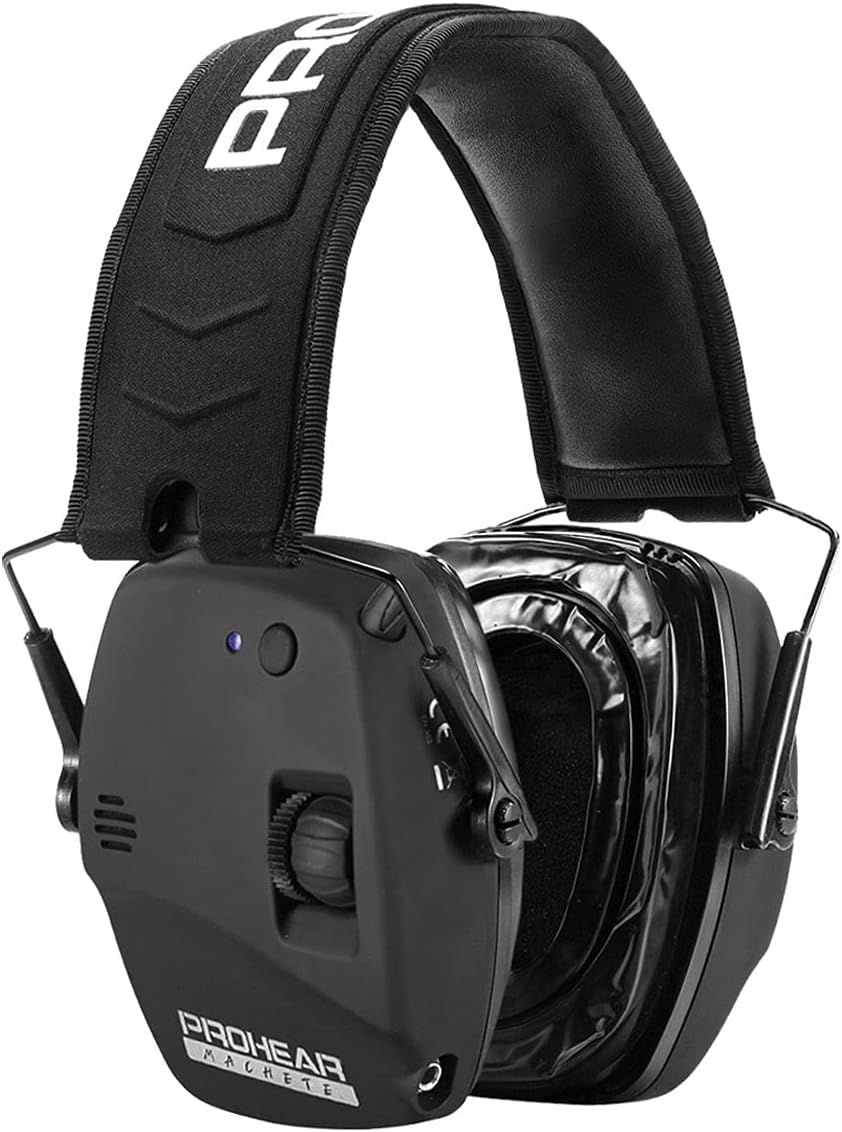 Casque antibruit noir avec commandes
