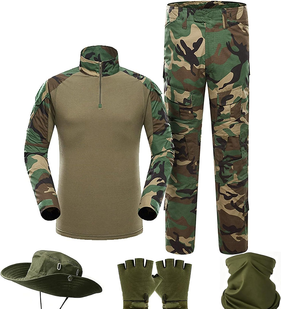 Thumbnail: Uniforme tactique HUNTURE : chemise, pantalon camo et accessoires