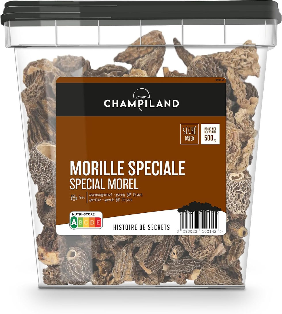 Thumbnail: Seau de morilles séchées spéciales Champiland 500g