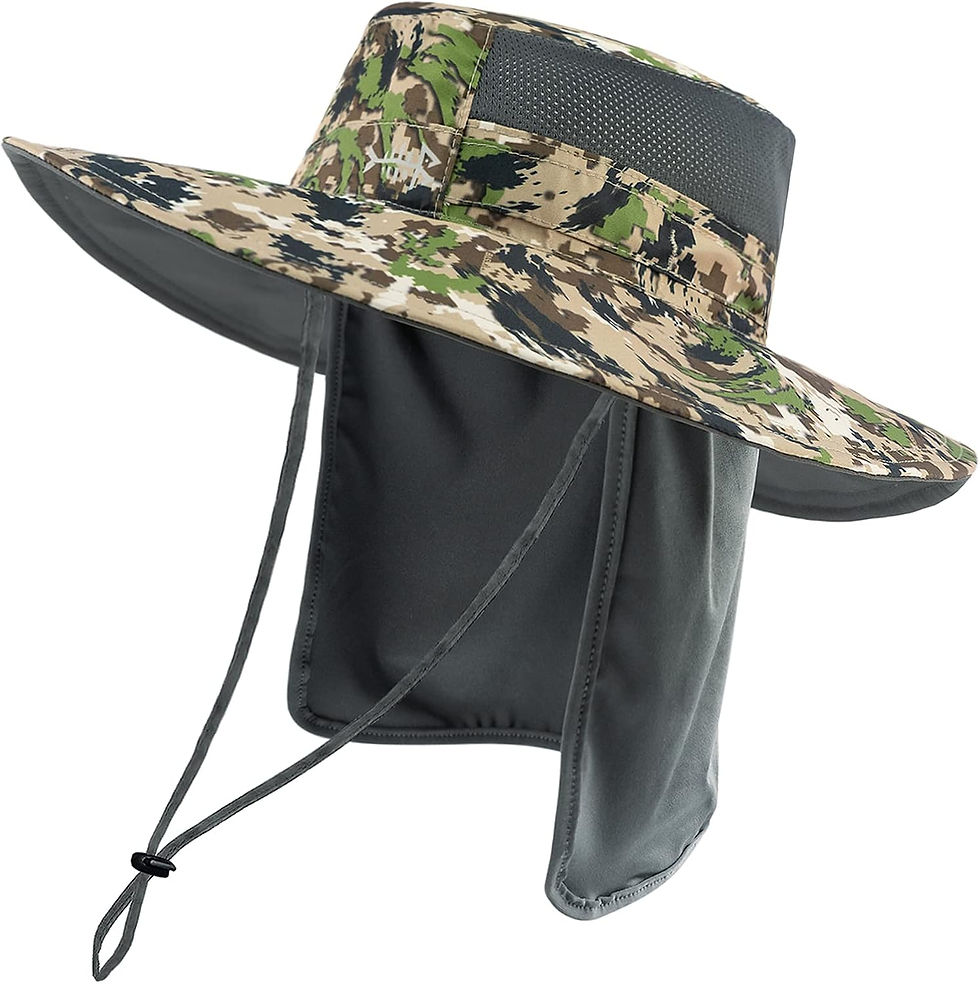 Miniature : Chapeau de pêche Bassdash camouflage avec protège-nuque