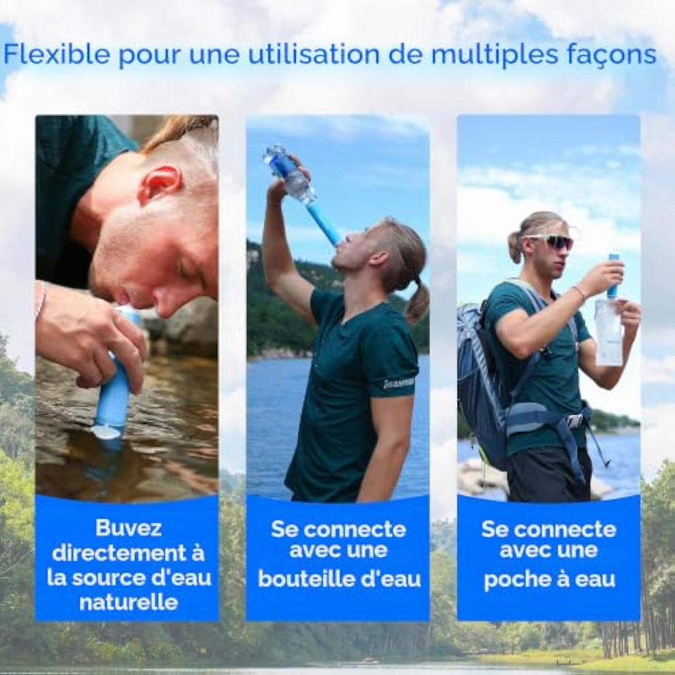 Thumbnail: Paille Waterdrop : 3 modes d'usage en camping et randonnée.