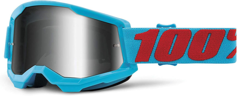 Miniature : Lunettes 100% Strata 2 bleues pour motocross et VTT