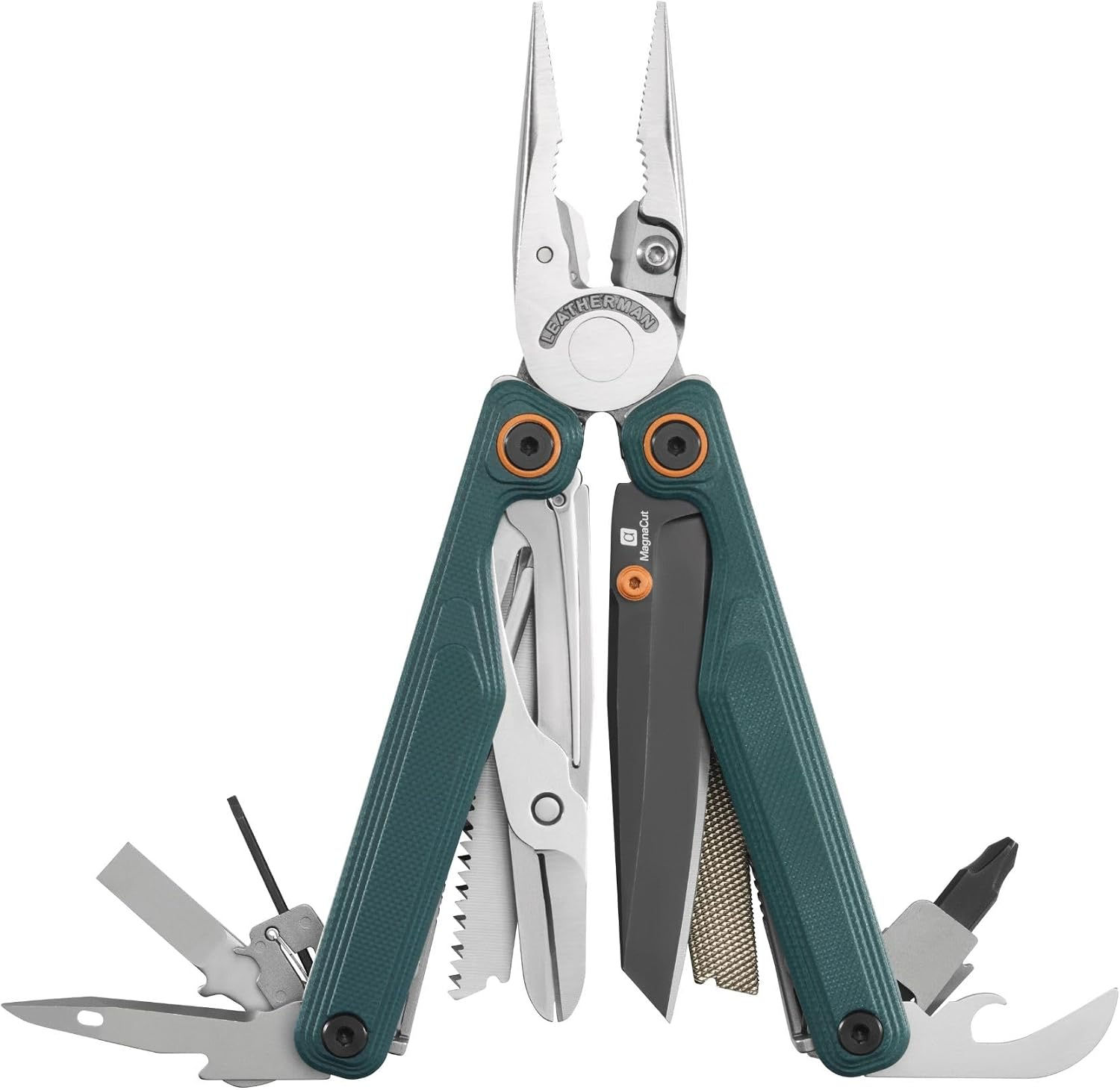 Leatherman Wave Alpha 16 en 1 ouvert avec lame MagnaCut