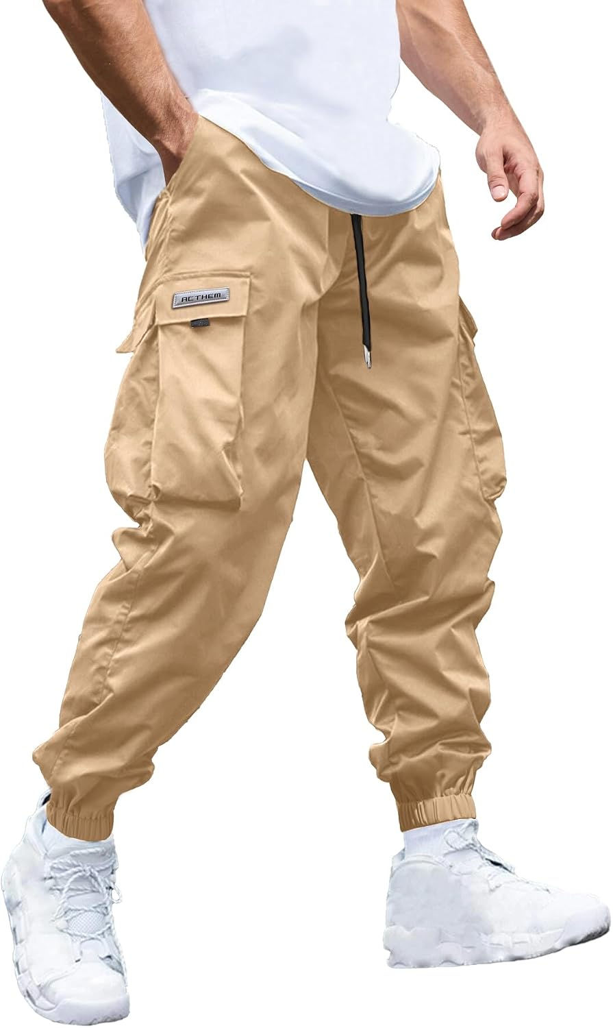 Miniature : Pantalon cargo de jogging JEMLDL beige pour homme