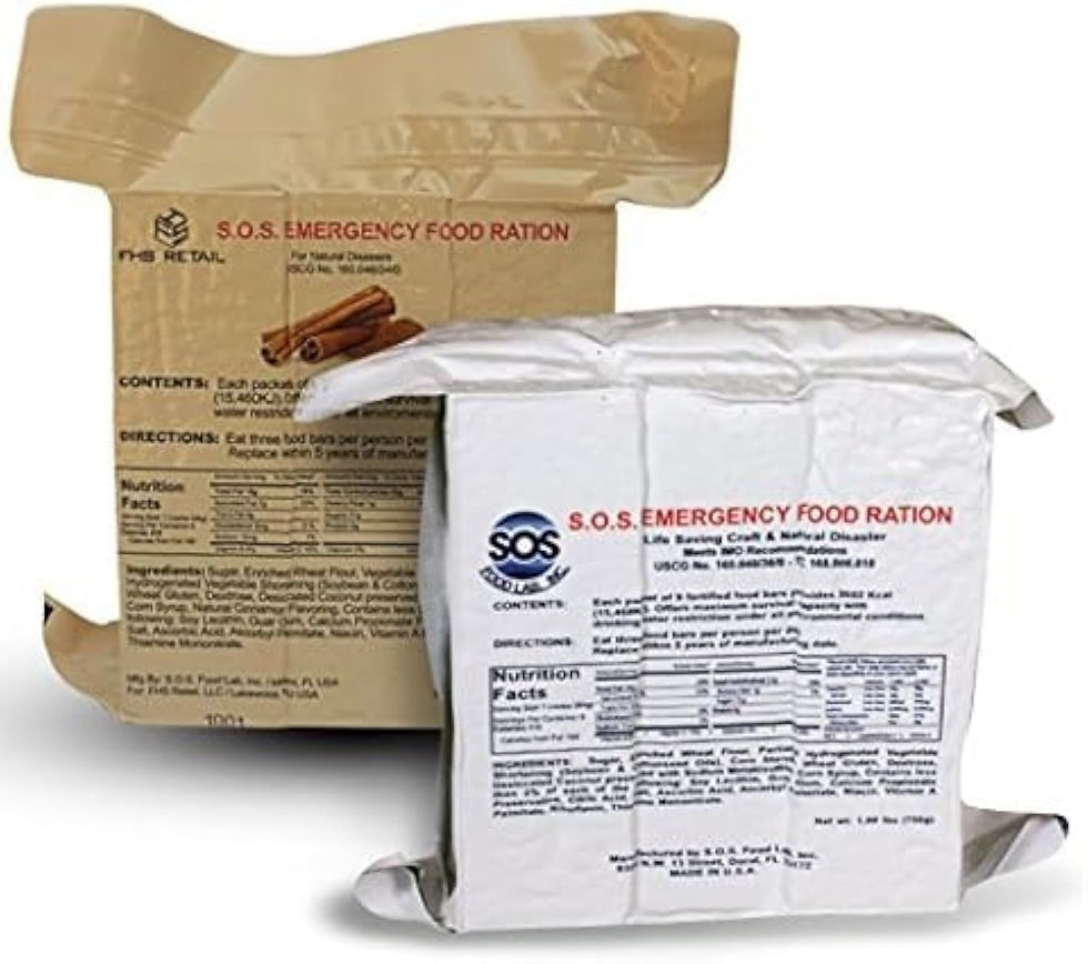 Thumbnail: Barre alimentaire d’urgence S.O.S. Rations – 3600 calories (cannelle + noix de c