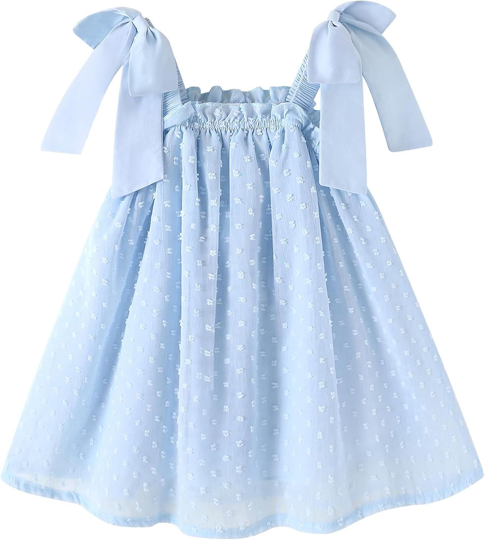 Miniature : Barboteuse bébé bleue avec nœuds