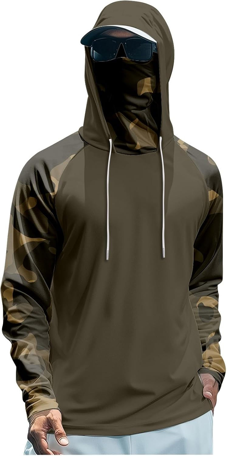 Thumbnail: Sweat à capuche anti-UV camouflage pour homme