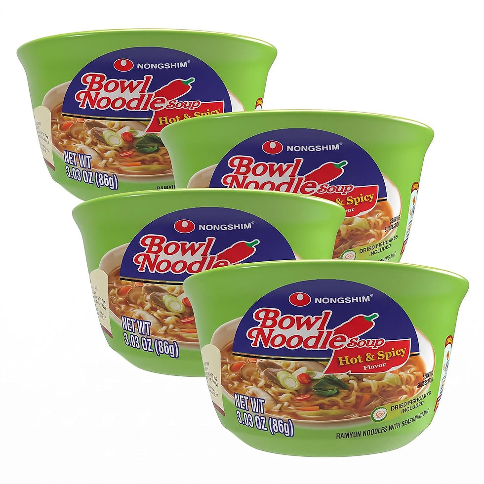 Miniature : Quatre bols de nouilles ramen Nongshim pour kits de survie