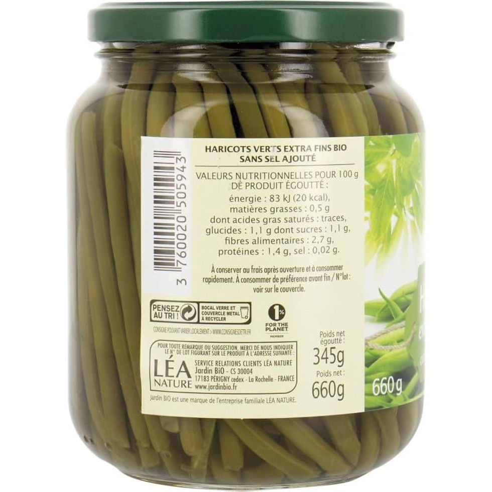 Thumbnail: Bocal de haricots verts bio Jardin BiO étic sans sel ajouté
