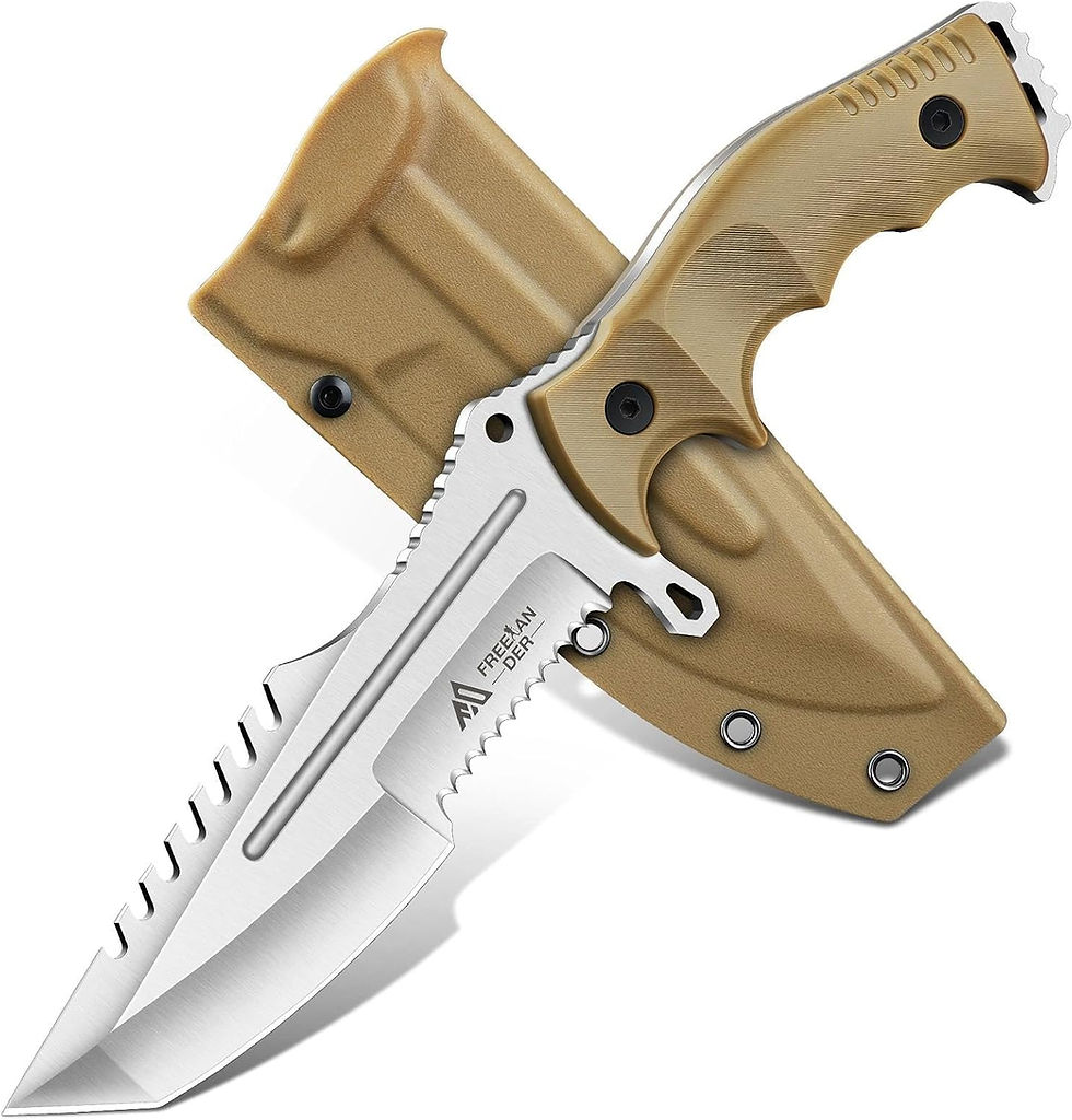 Couteau de chasse pleine soie D2 pour kits de survie