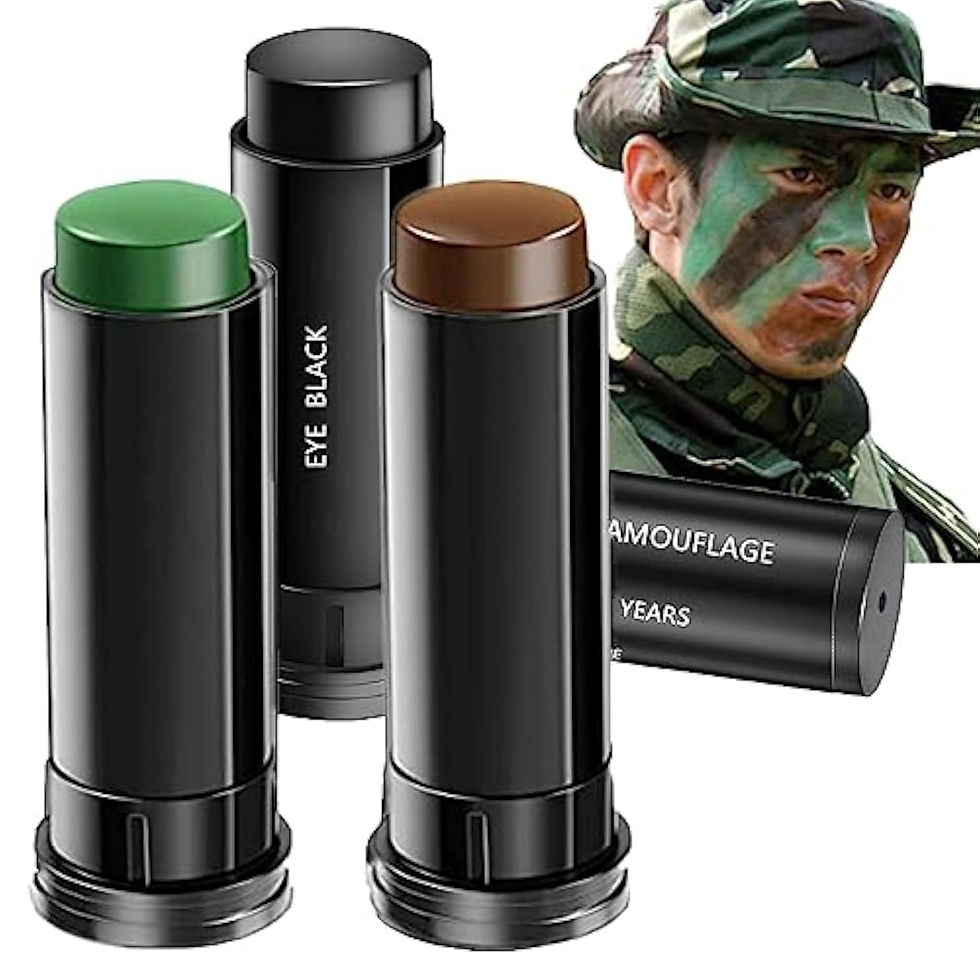 Thumbnail: Kit de maquillage camouflage 3 pièces, couleurs militaires et camouflage, pour