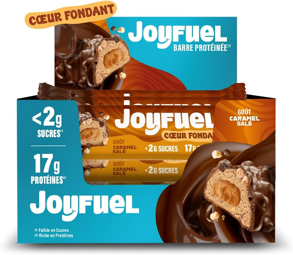 Coffret panaché de barres protéinées Joyfuel au caramel salé