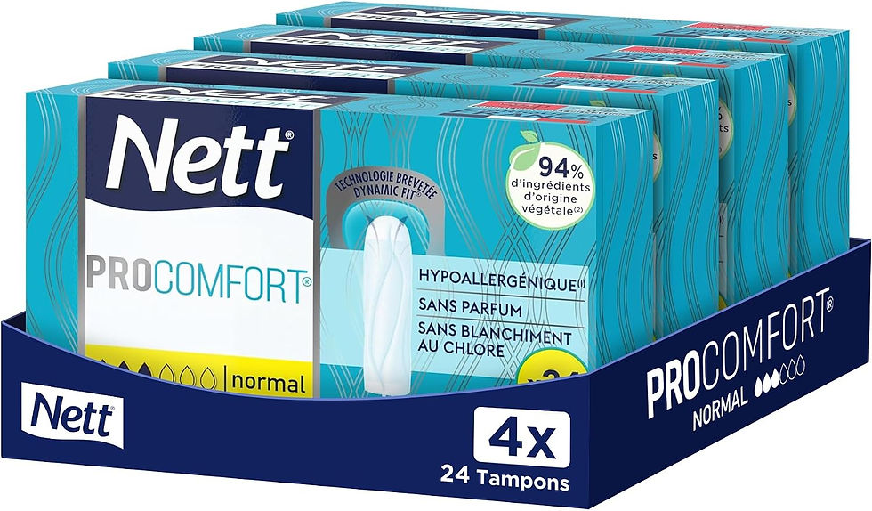 Lot de 4 boîtes de tampons Nett ProComfort Normal, 24 pièces
