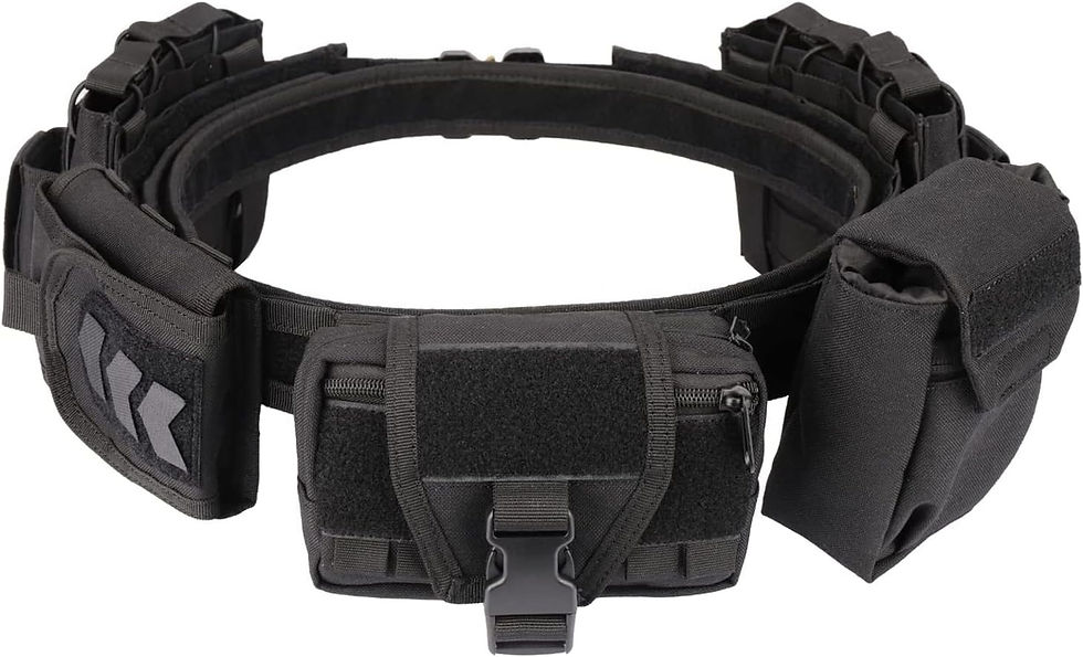 Ceinture tactique avec pochettes pour kits de survie