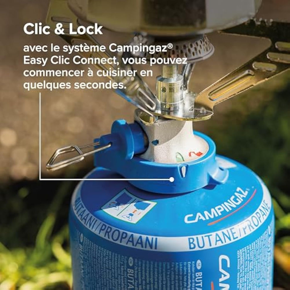 Système Easy Clic Connect sur réchaud Campingaz.