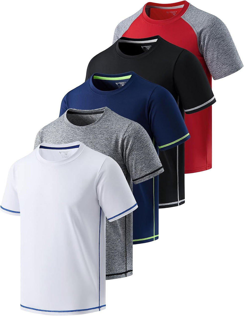Lot de 5 t-shirts de sport pour garçons