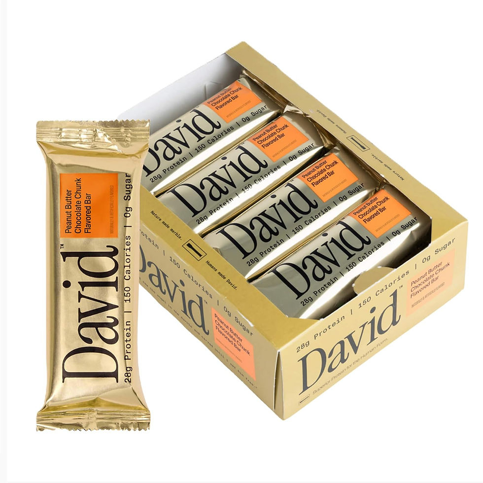 Thumbnail: Barres protéinées David saveur pâte à gâteau | 28 g de protéines | Paquet
