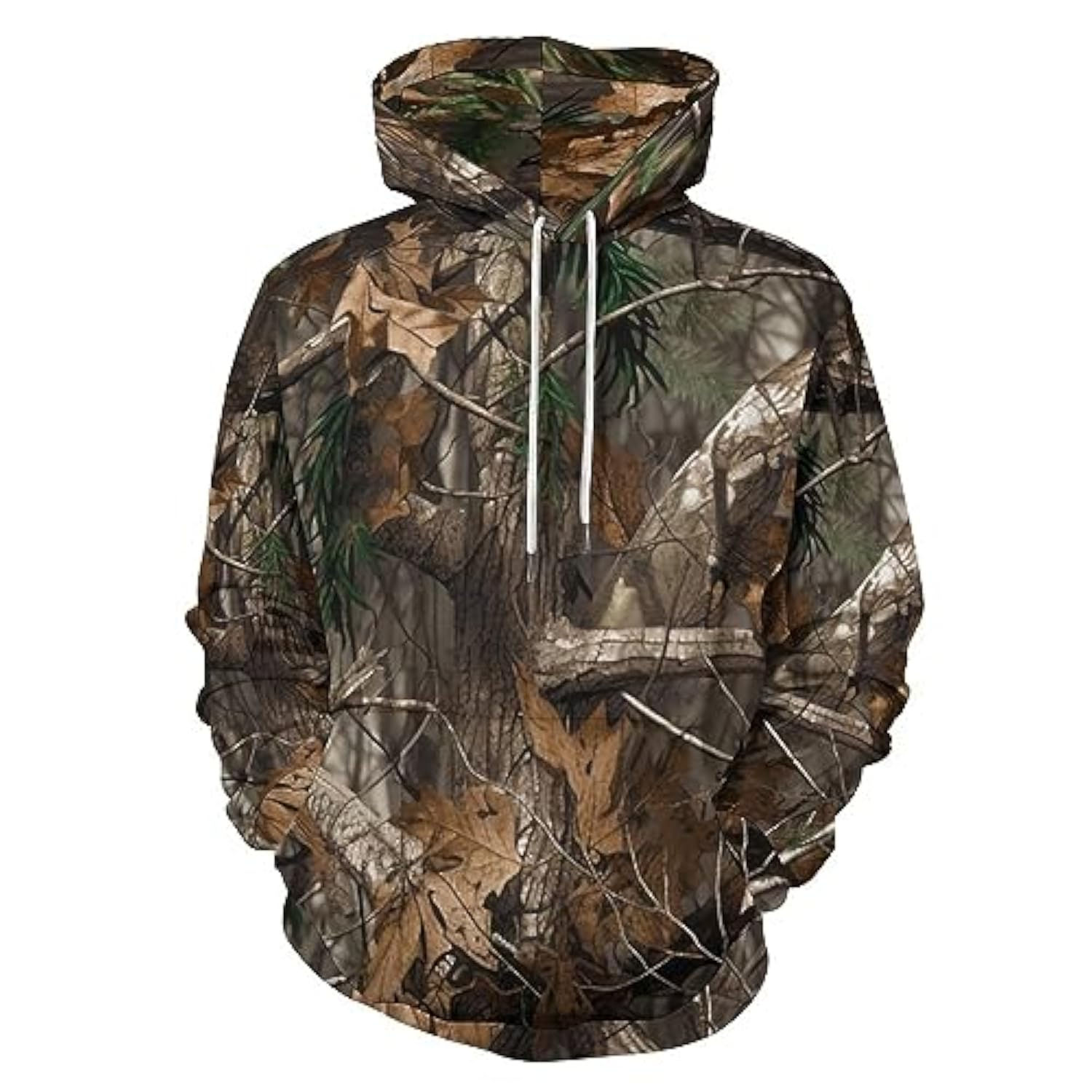 Sweat à capuche motif camouflage