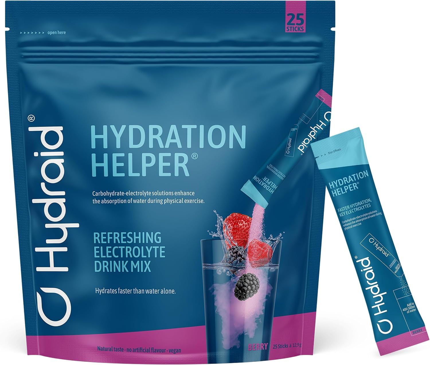 Sachet de 25 portions HYDRAID Hydration Helper aux fruits rouges