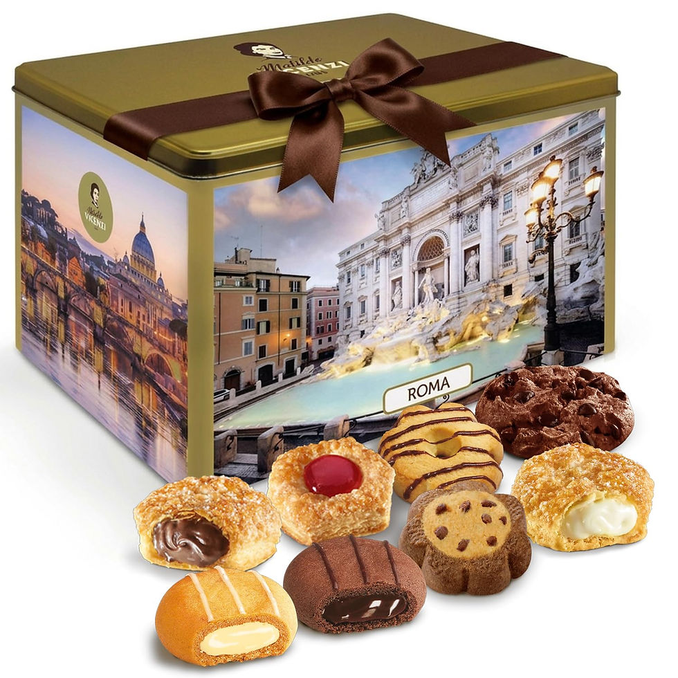 Thumbnail: Boîte cadeau biscuits Matilde Vicenzi, idéal kits de survie