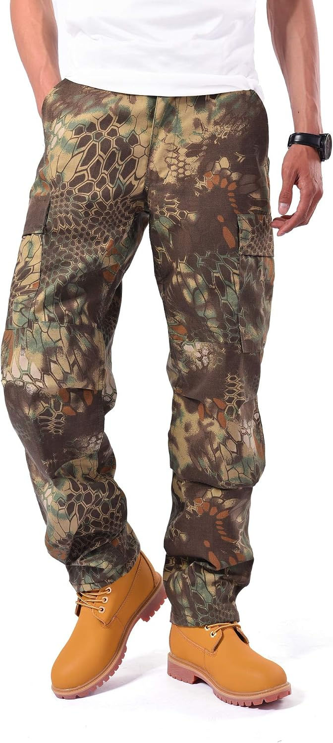 Thumbnail: Pantalon cargo camouflage BACKBONE pour homme style BDU.