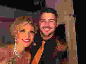 Pre-show selfie in Atlantic City at the Tropicana Christmas Show "Jingle"